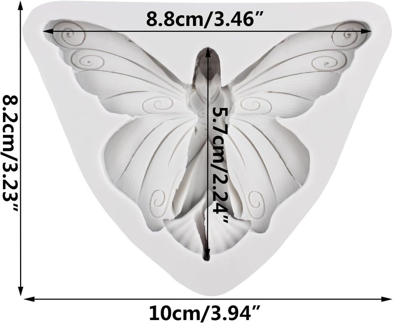 TAOXIBEI Butterfly Fairy Polymer Clay Mold Fairy Silicone Molds for DIY Crafts Epoxy Resin Casting Air Dry Polymer Clay Plaster Jewelry Making - Image 2
